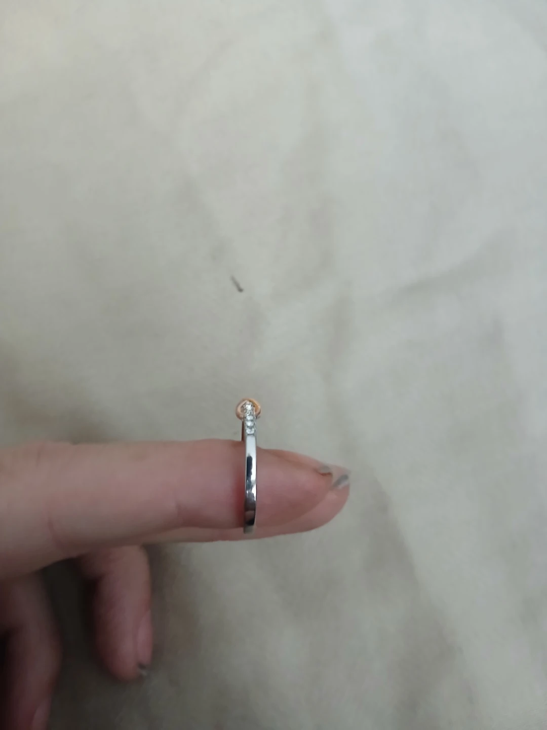 925 Silver Ring With 18K Rose Gold Plated Infinity Symbol - photo 4