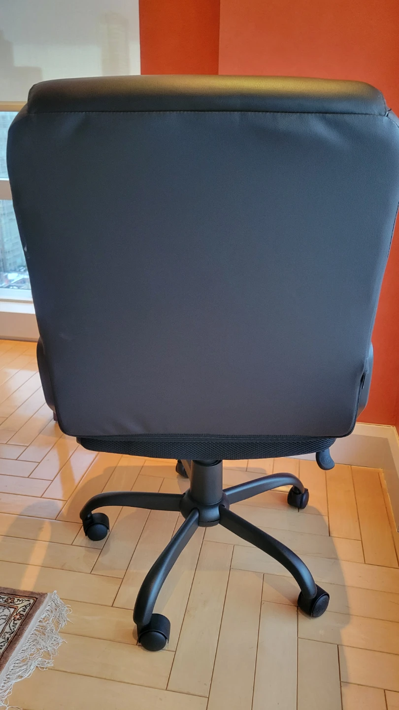 NEW Black Faux Leather Office Chair - photo 3