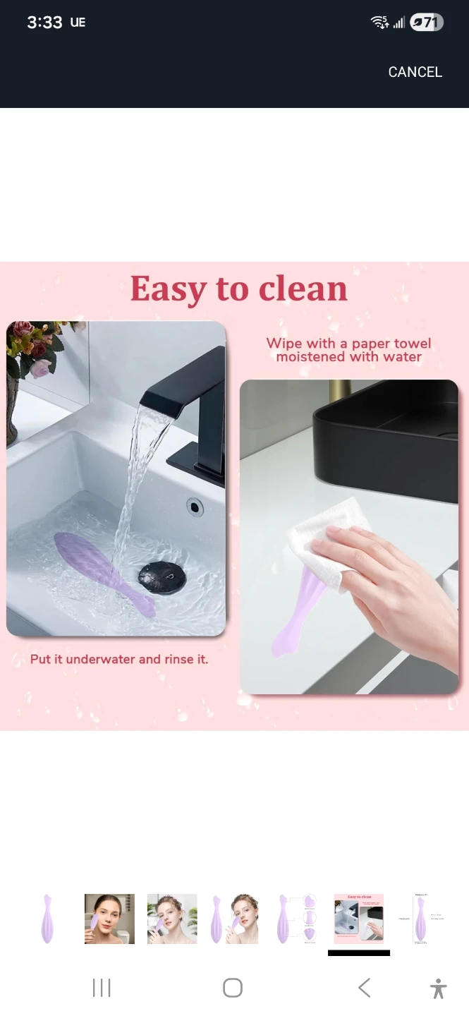 Purple Silicone Facial Massage Tool - photo 4
