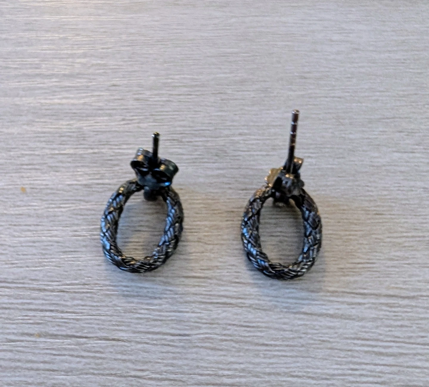 Brand New Small Hoop Earrings with Crystals - photo 2