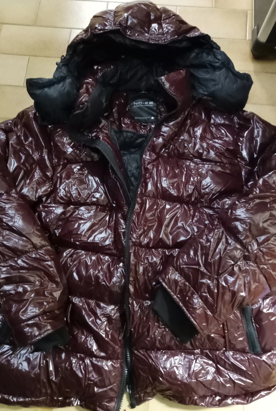 NWOT Mens NOIZE Shiny Puffer Jacket Sz XXL