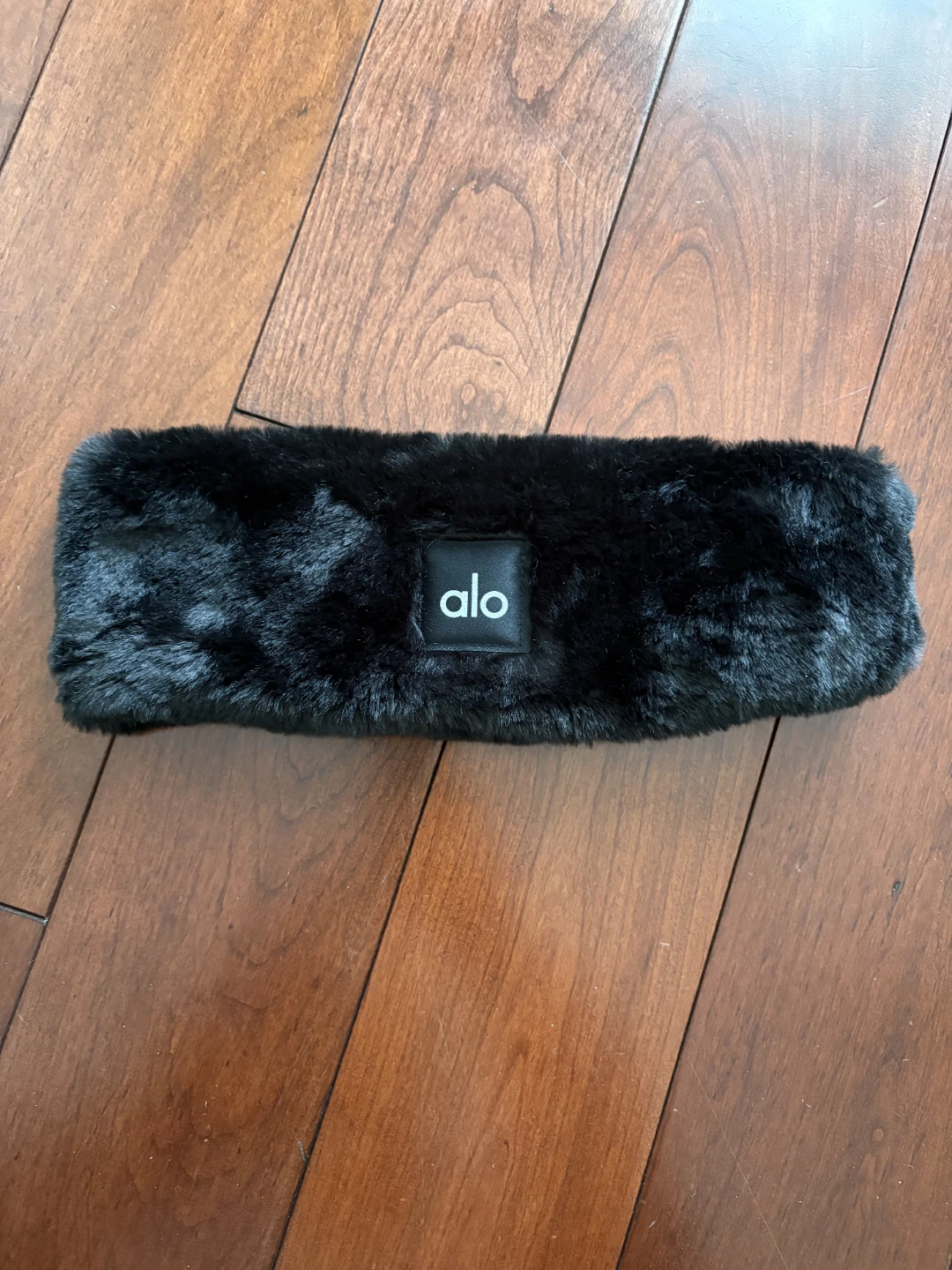 Alo Black Faux Fur Headband