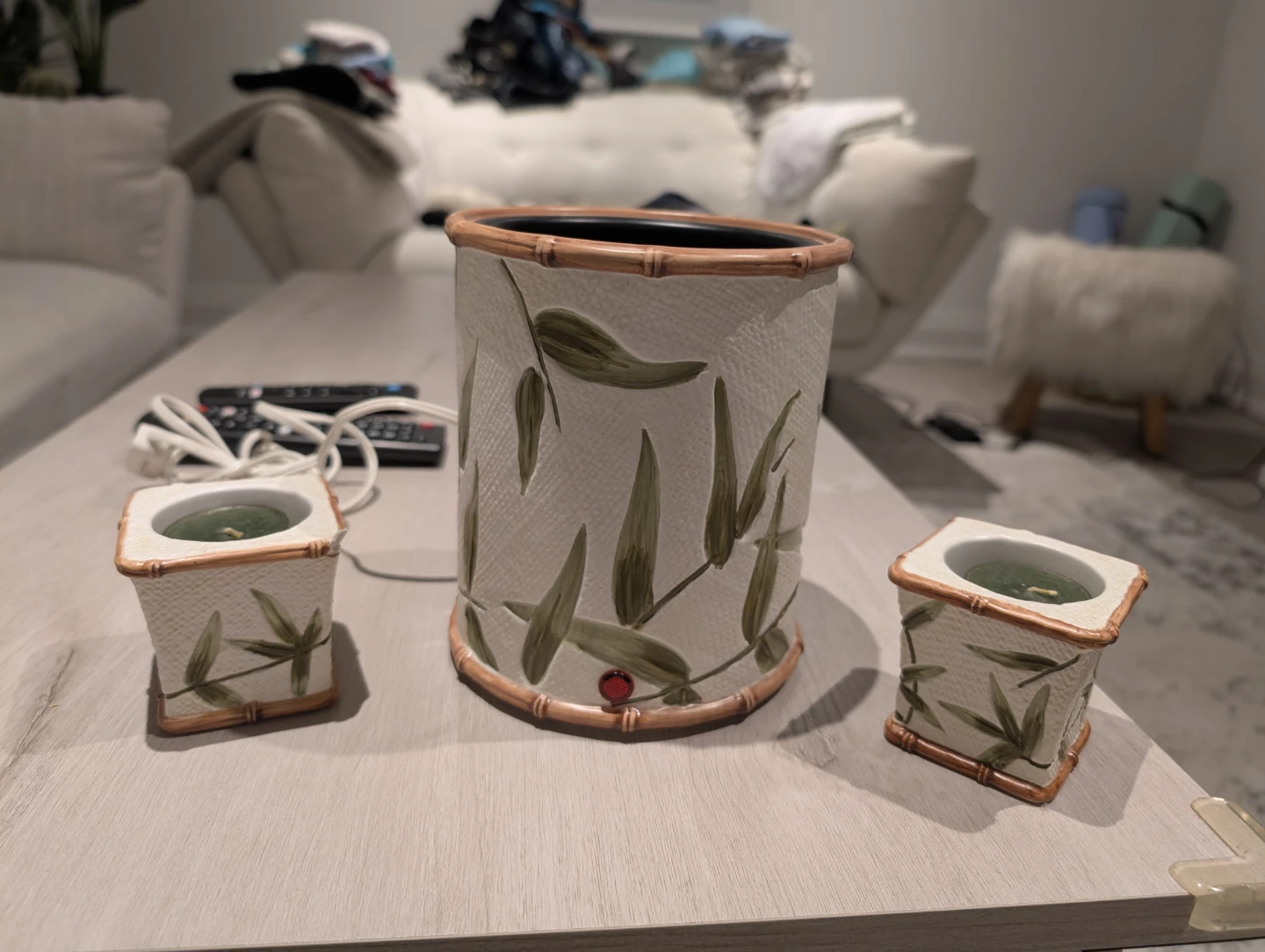 Candle Warmer and candle holders Set