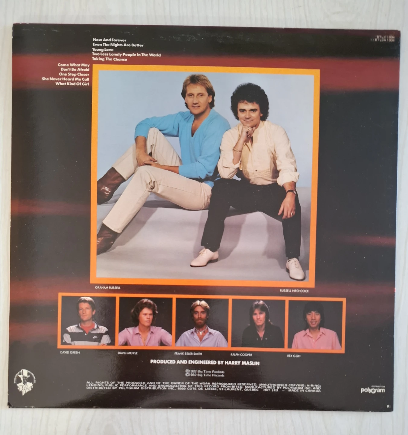 Air Supply Now and Forever Vinyl Record - photo 2