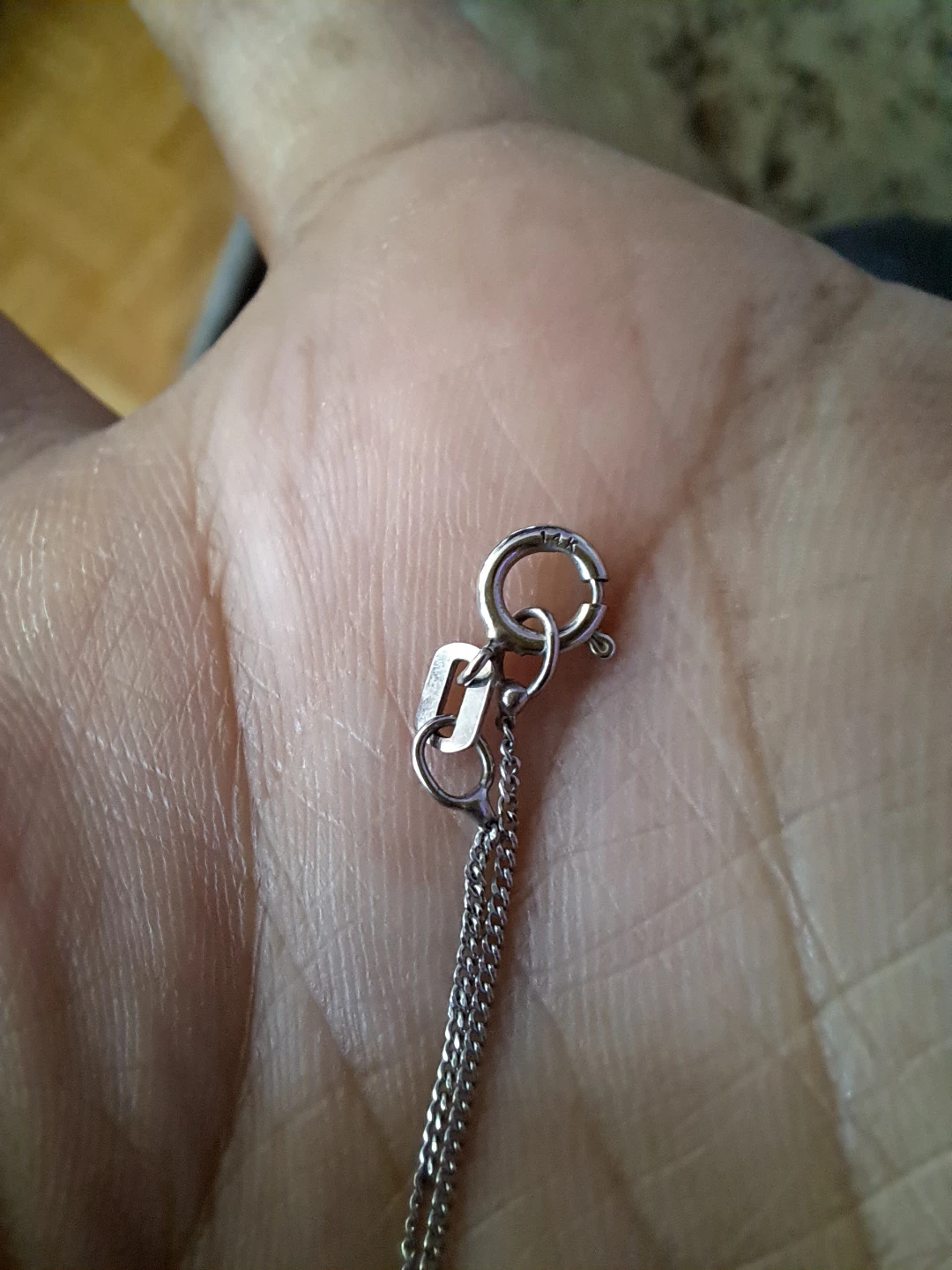 14k solid gold Chain Necklace with Clasp
