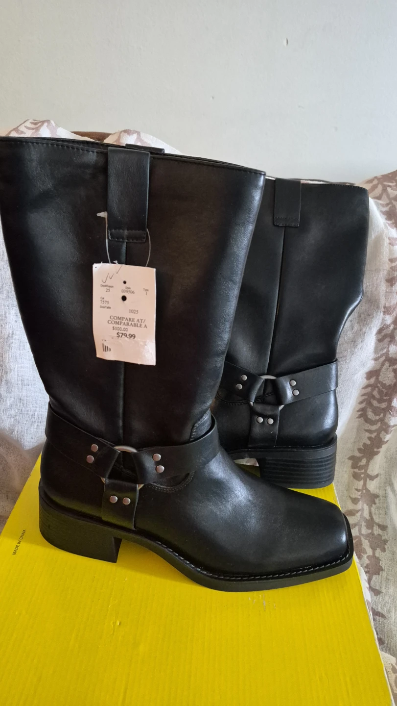 Black Leather Harness Boots. - photo 5