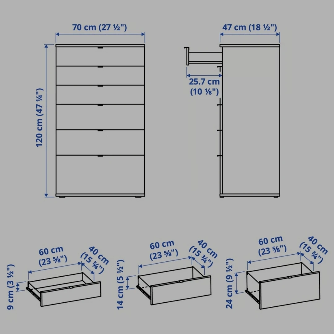 White 6-Drawer Dresser - photo 2