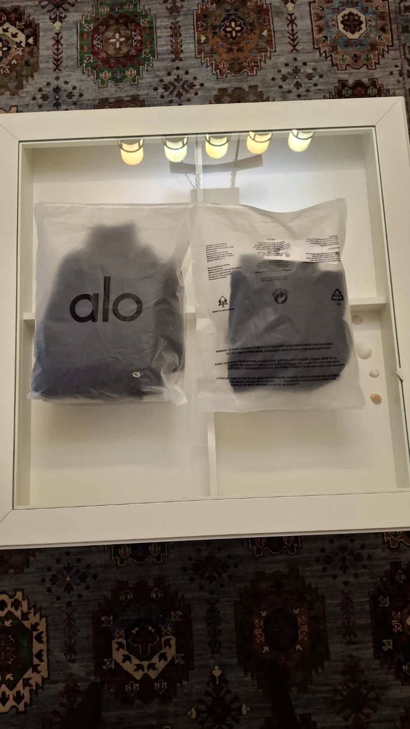 Black Alo hoodie and sweatpants set
