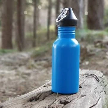 🏆 Blue Aluminum Water Bottle with Carabiner