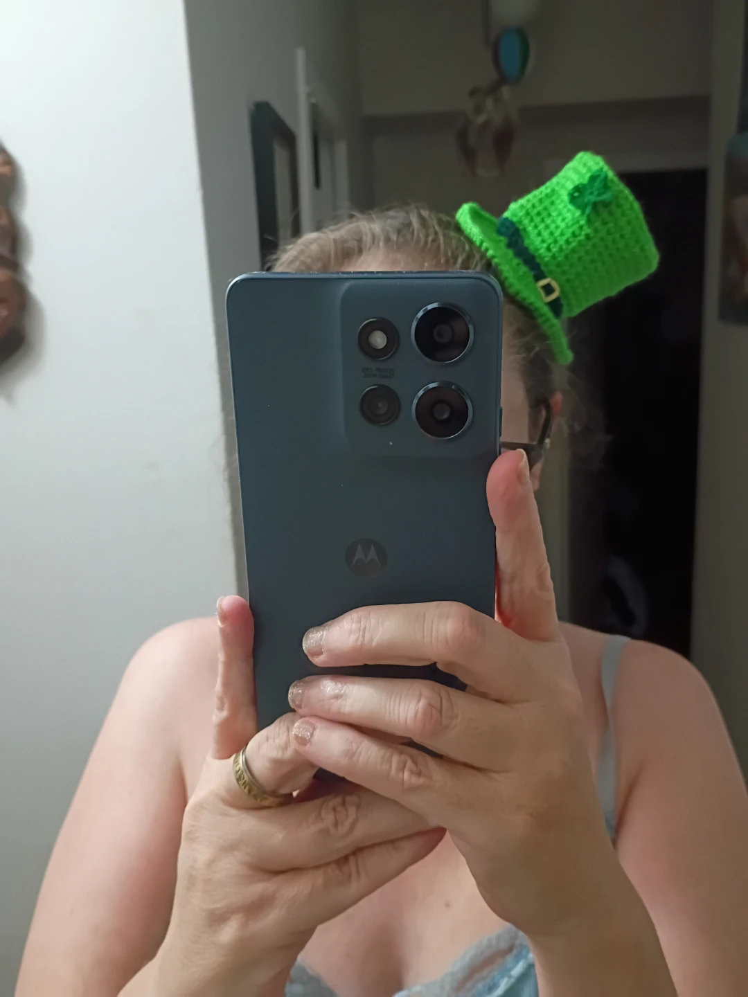 Hand-Crocheted Green Leprechaun Hat - photo 2