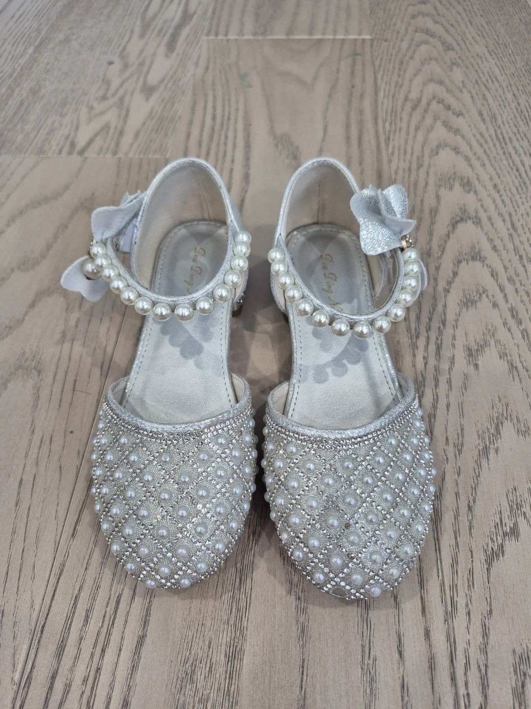 Silver Beaded Dress Shoes for Girls - photo 3