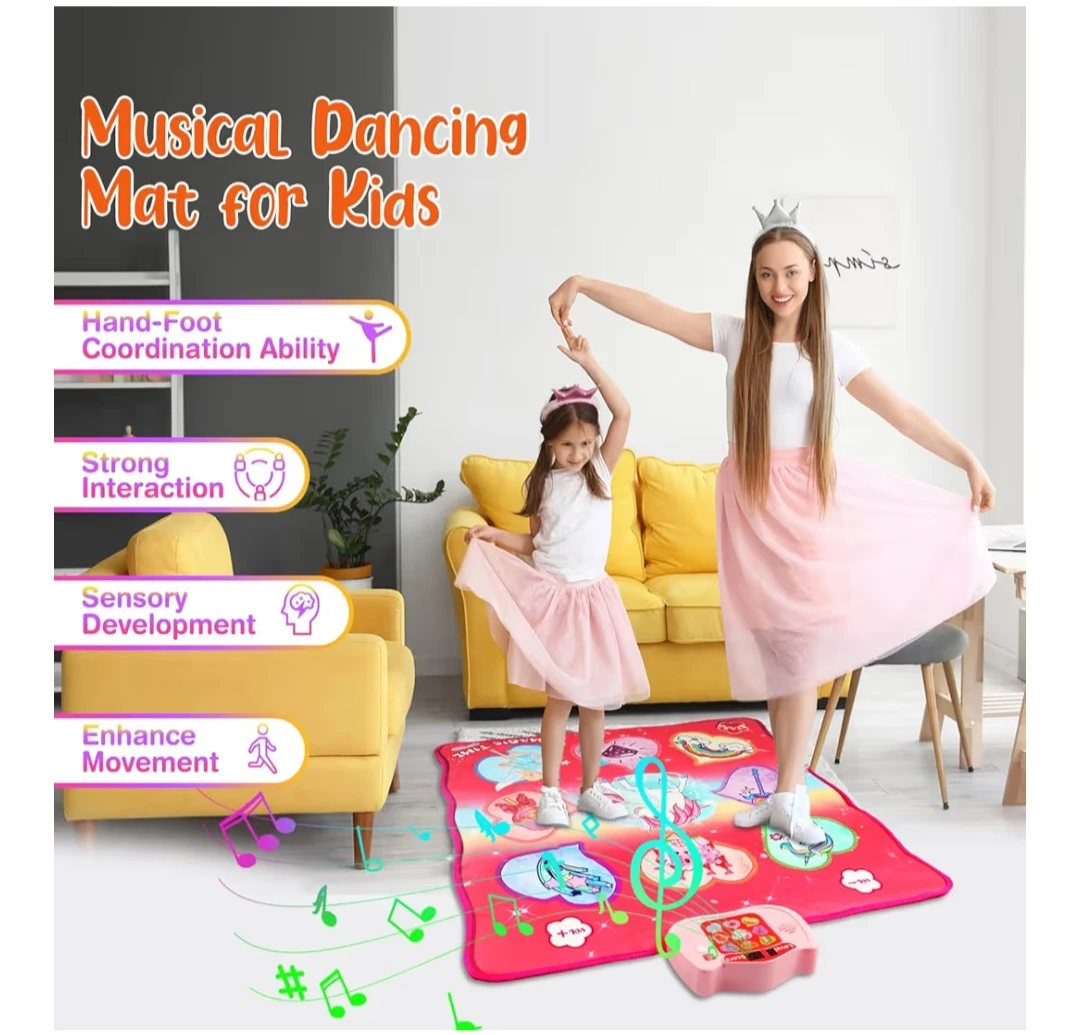 Kids Musical Dancing Play Mat Unicorn Design - photo 5