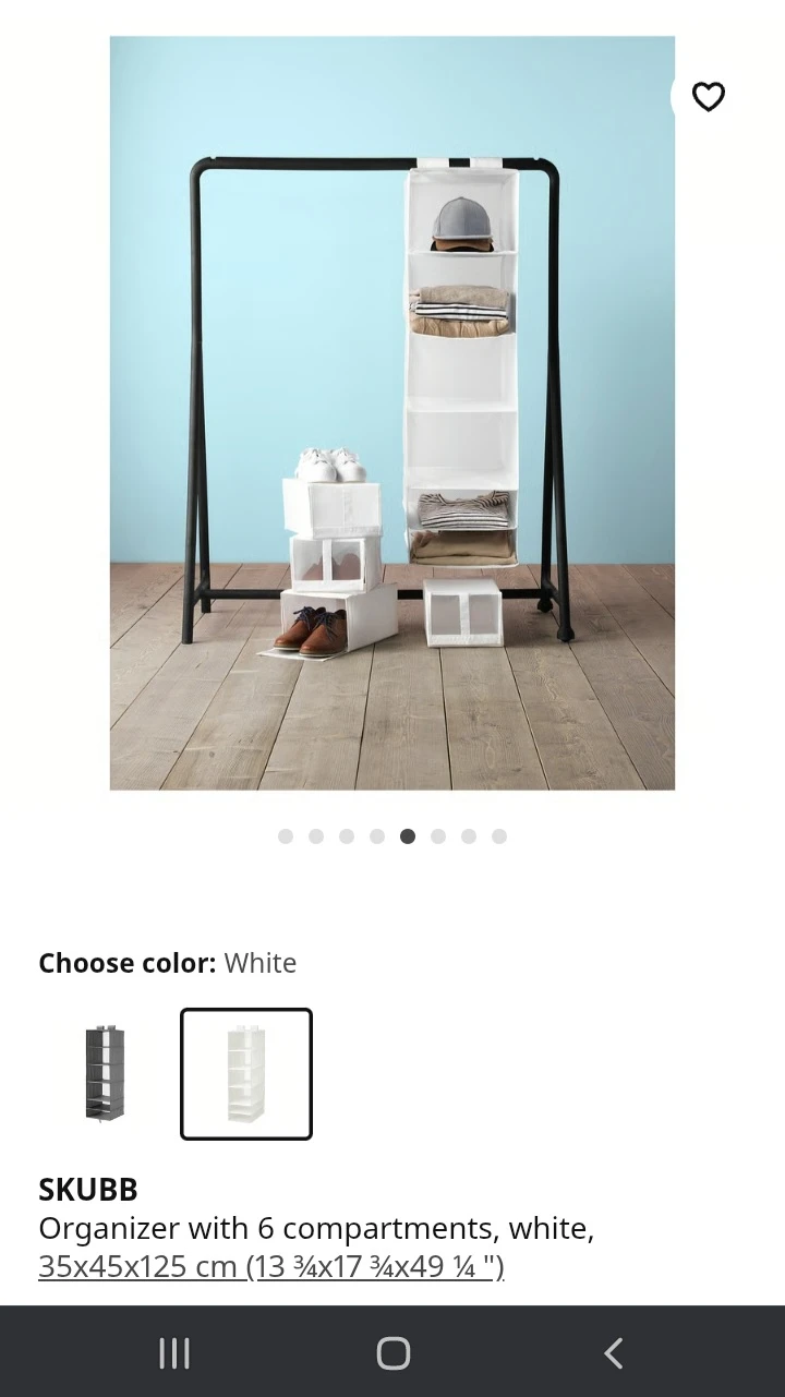 IKEA SKUBB Organizer x2 with 6 Compartments - White - photo 5