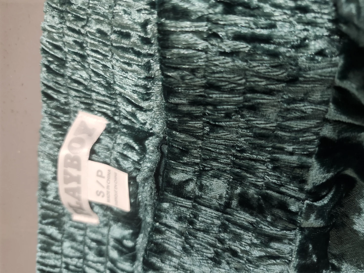 New Playboy Light Velour  Pants - Green - photo 4