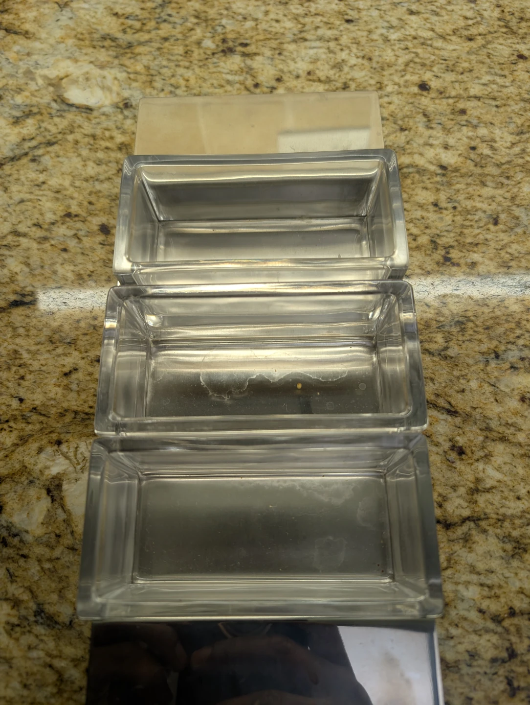 Clear Glass Trays and Wine Glasses
