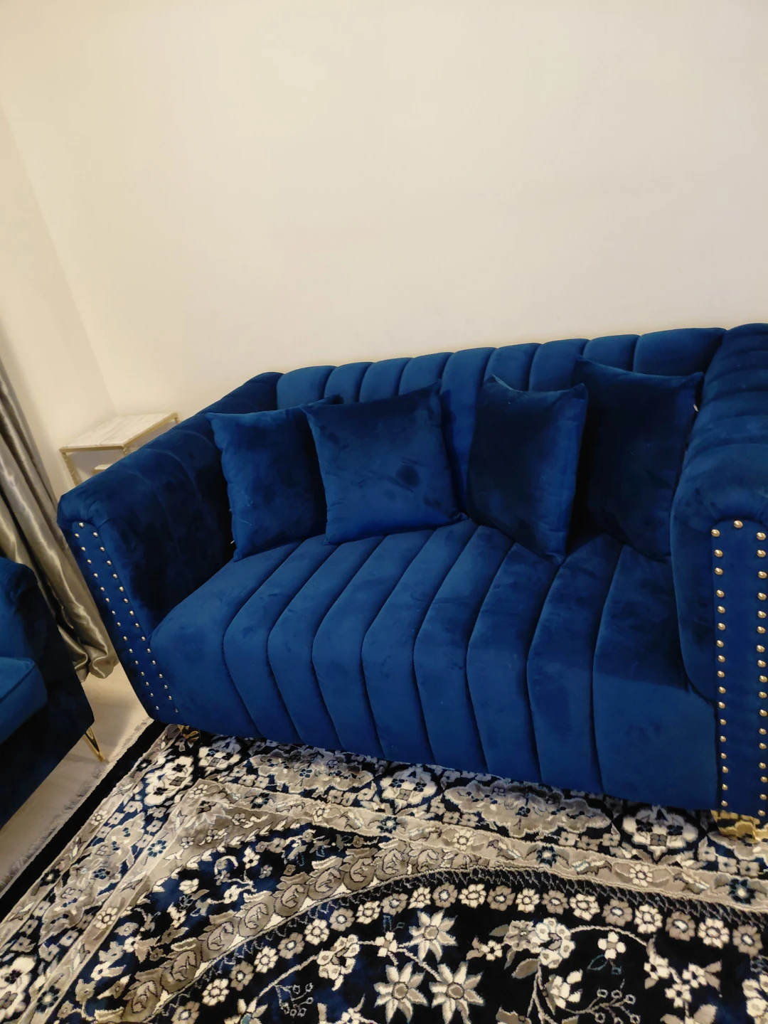 Blue Velvet Sofa - photo 5