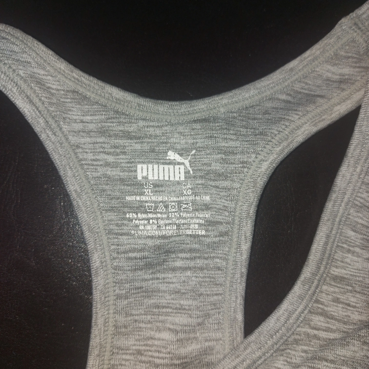 Puma XL Sports Bra - Grey like new - photo 2