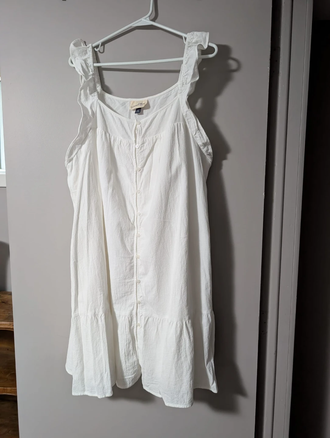 Universal Thread White Button-Up Sundress
