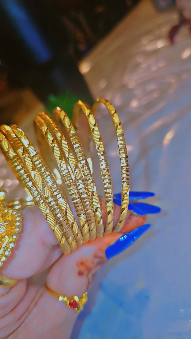 Gold Plated Anti-Tarnish Bangles - photo 3