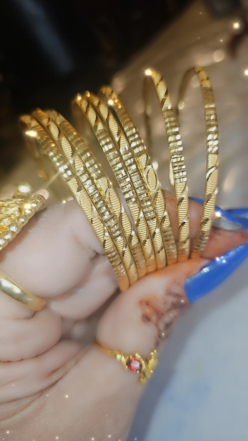 Gold Plated Anti-Tarnish Bangles - photo 4