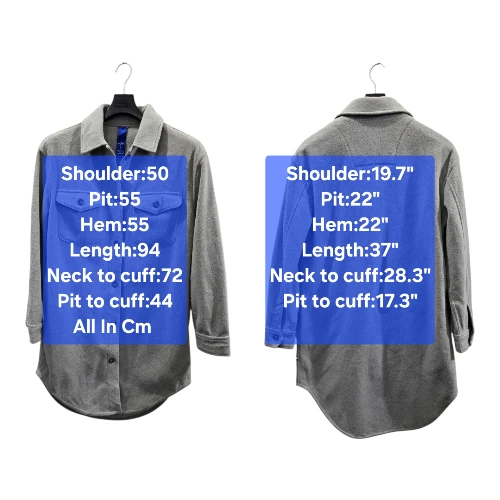 🏆 Kit & Ace Hygge Fleece Long Shirt Shaket Size S - Relaxed-Fit - photo 2