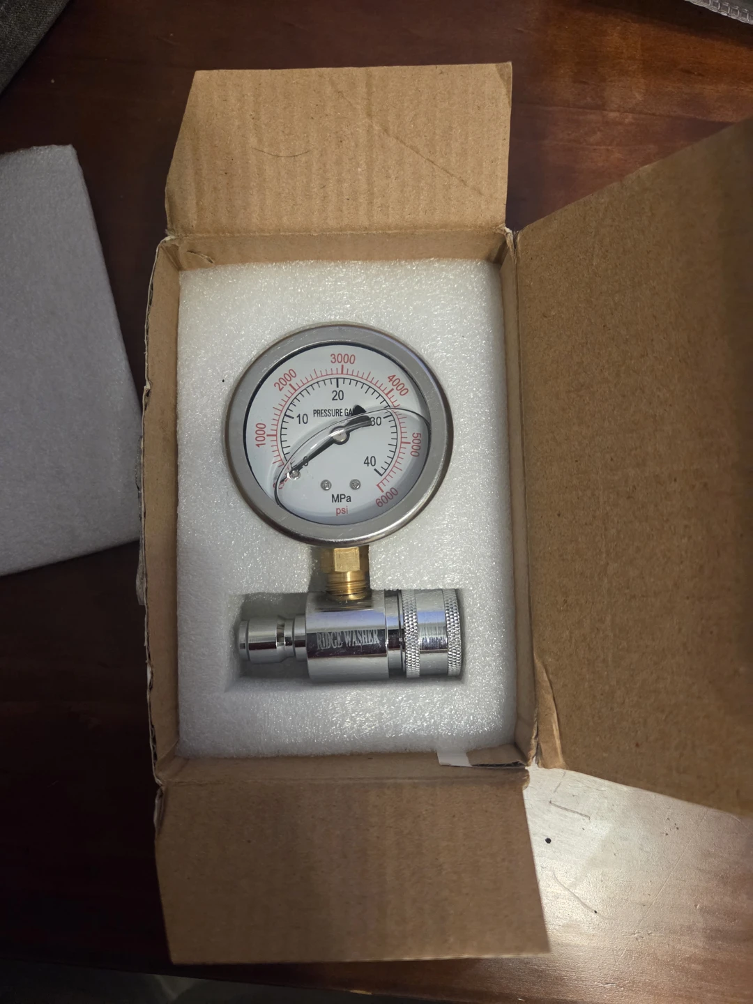 Ridge Washer Pressure Gauge