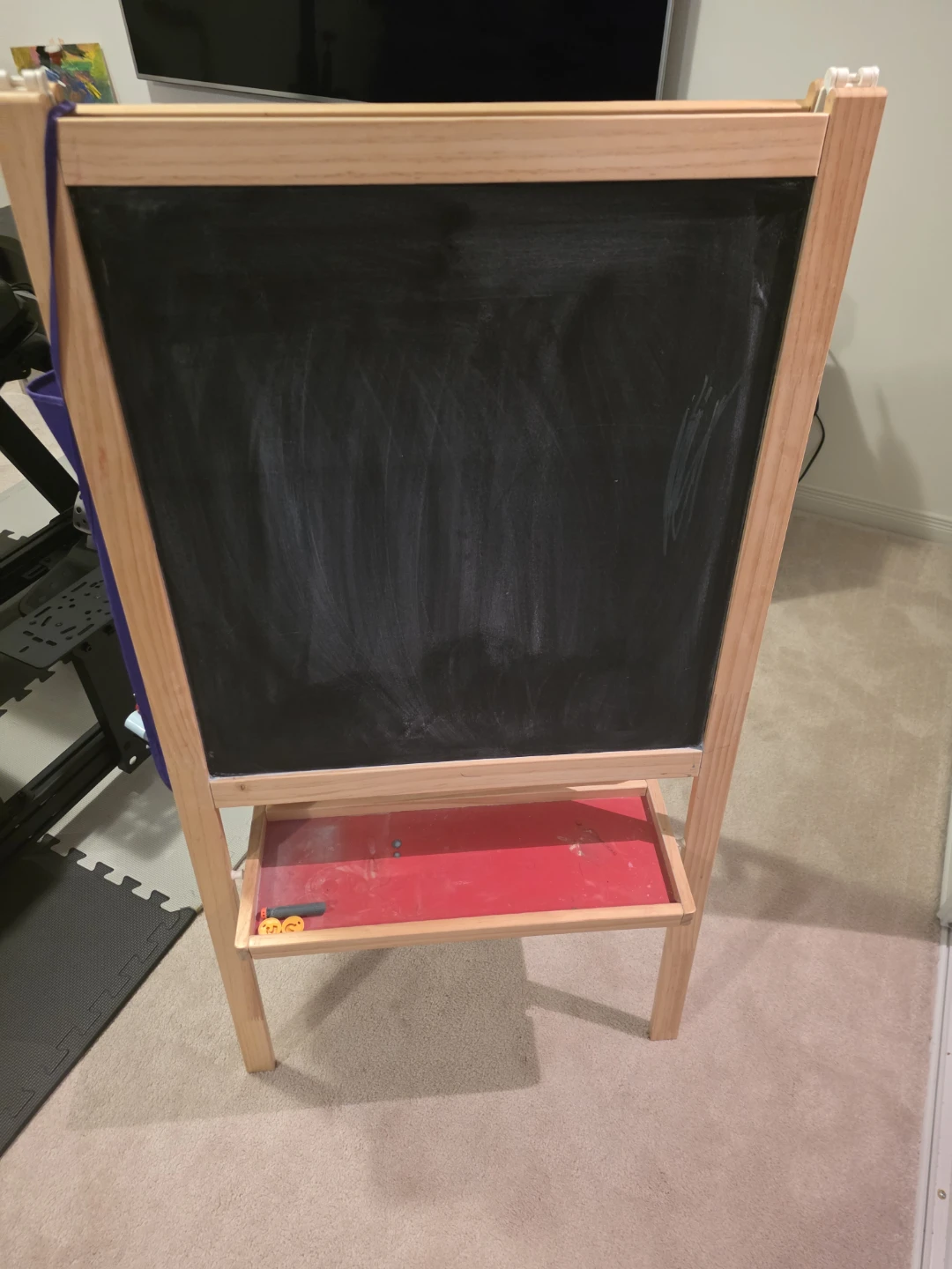 Wooden Double-Sided Easel with Tray