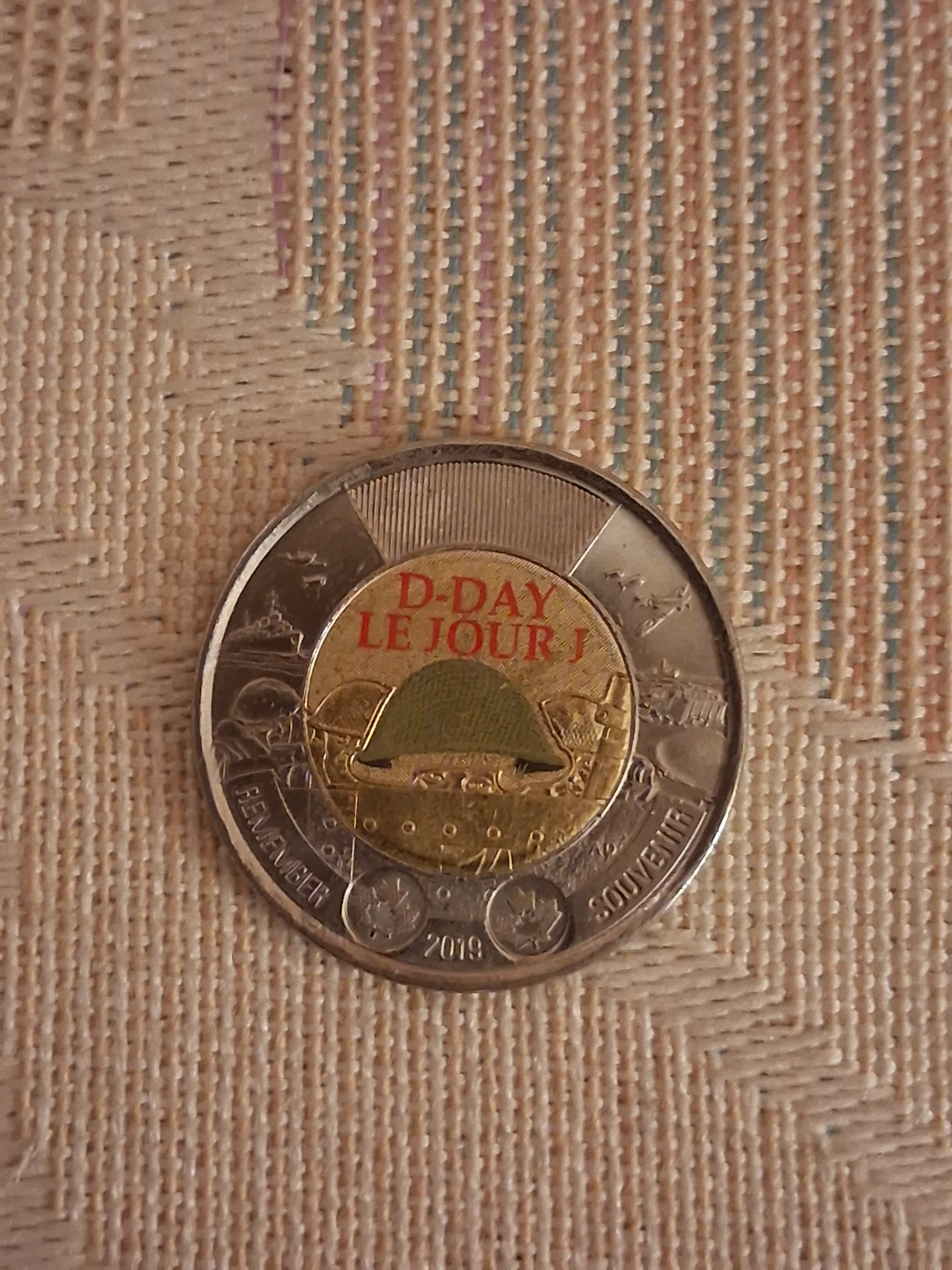 2019 Canadian $2 D-Day 75th Anniversary Remembrance coin