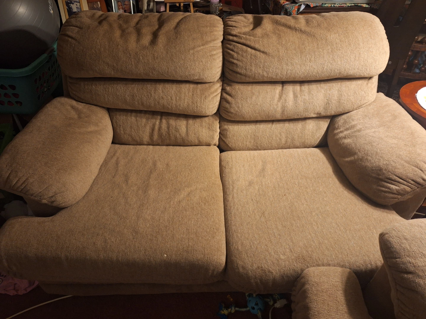 Comfortable two pieces Light Brown 3-Seater and 2-Seater Sofa - photo 2