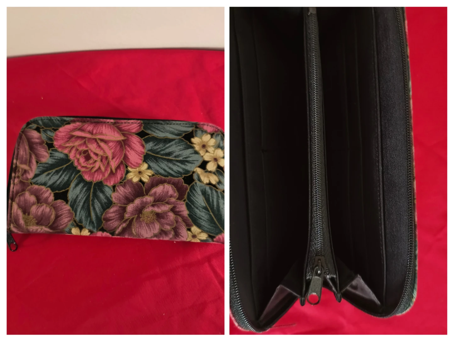 Floral Zip Around Wallet