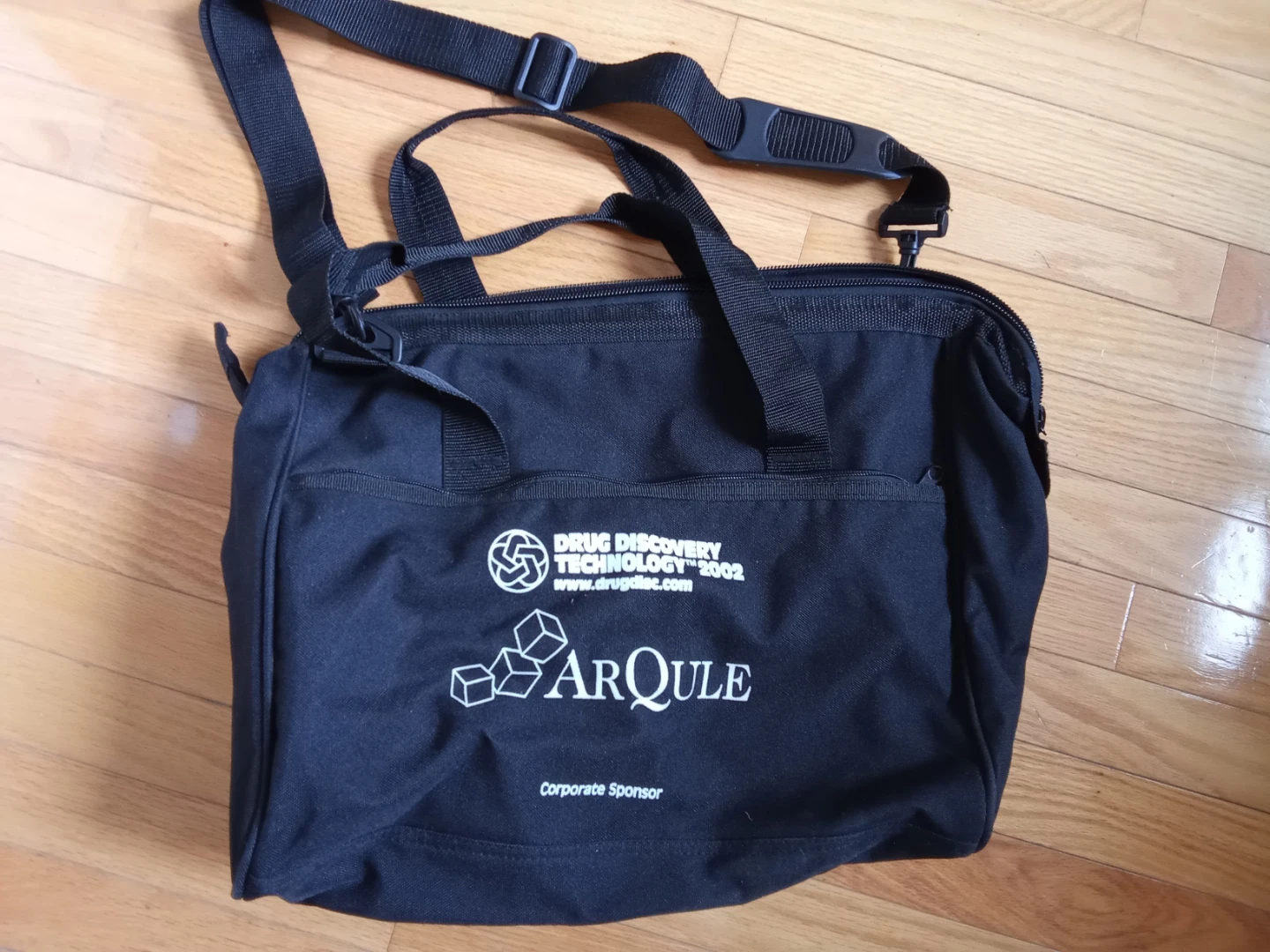Black Duffle Tote Bag