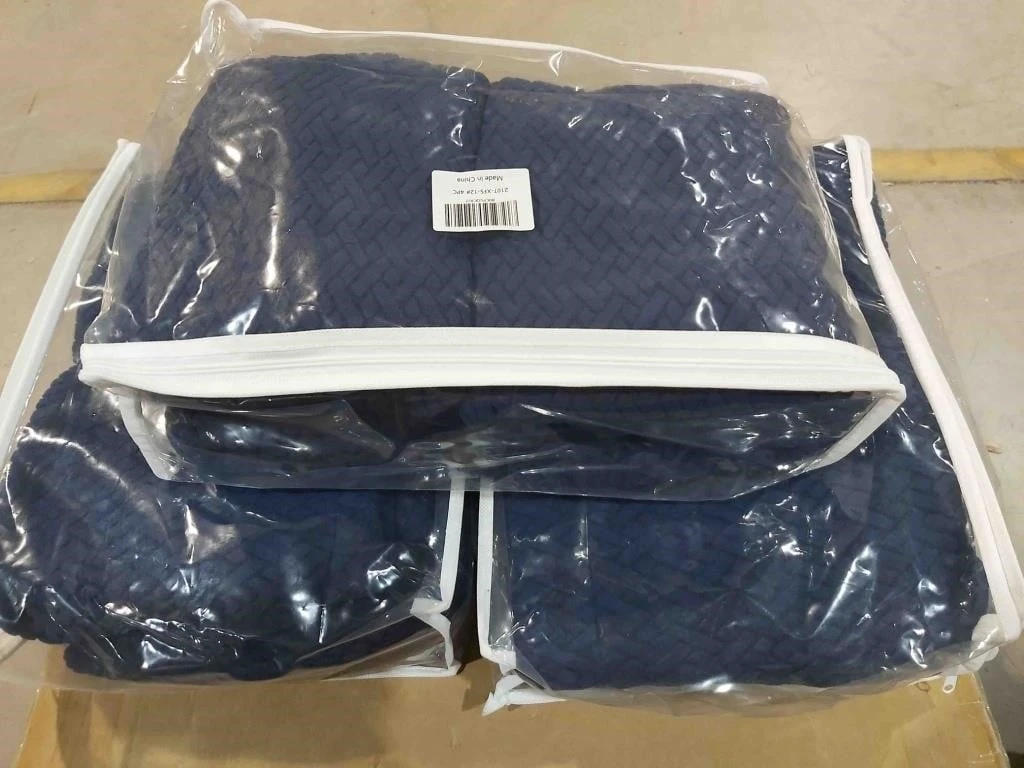 Dark Blue Chair Covers - Lot of 3 - photo 4