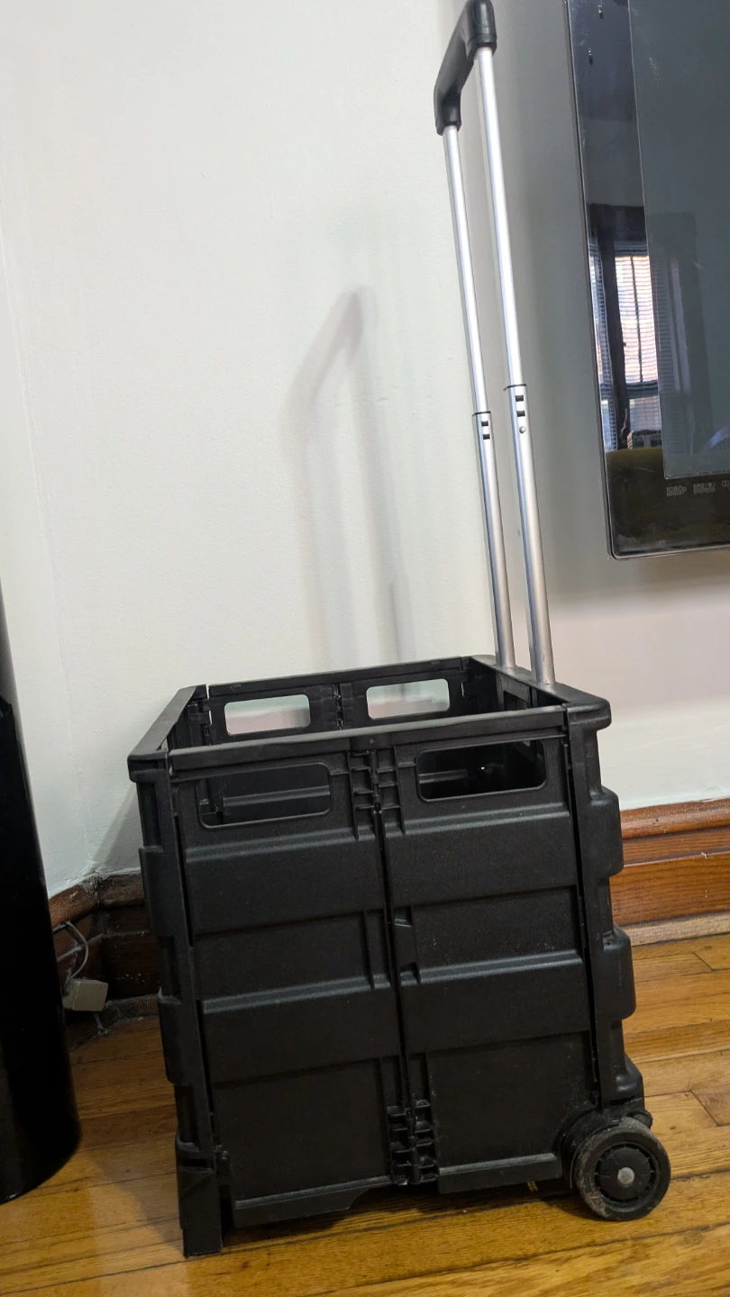 Black Folding Rolling Cart - photo 3