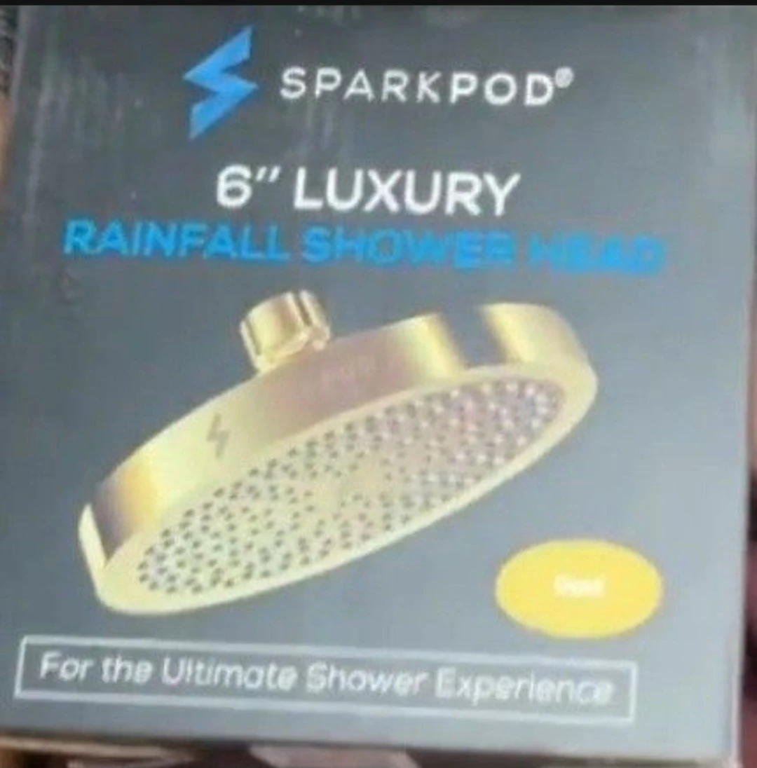 SPARKPOD 6" Luxury Rainfall Shower Head - Gold
