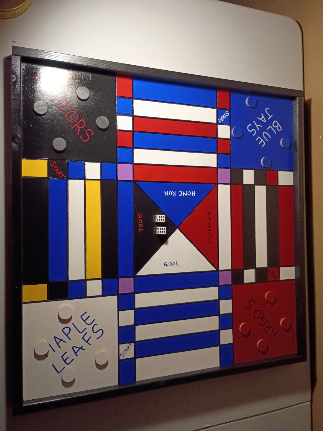 Jamaican Ludi Game Board