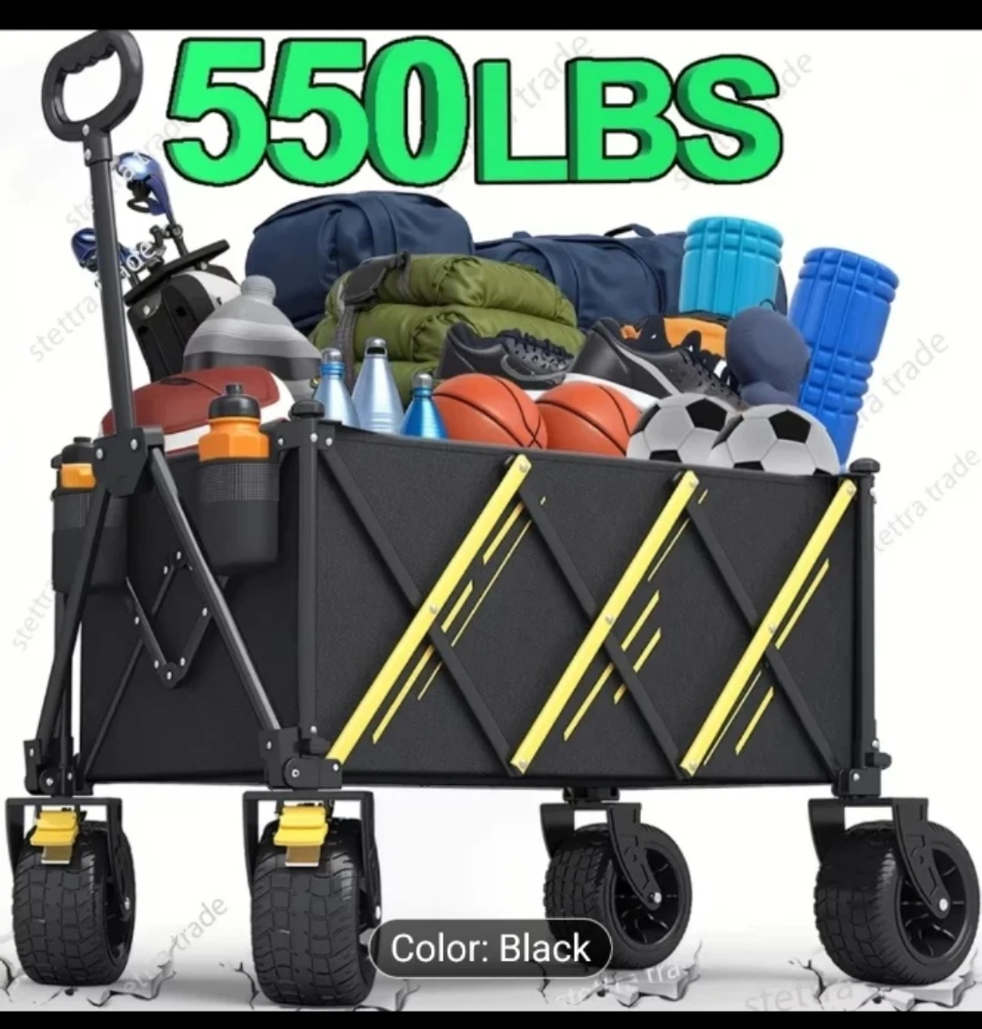 Heavy Duty Folding Wagon - Black - photo 2