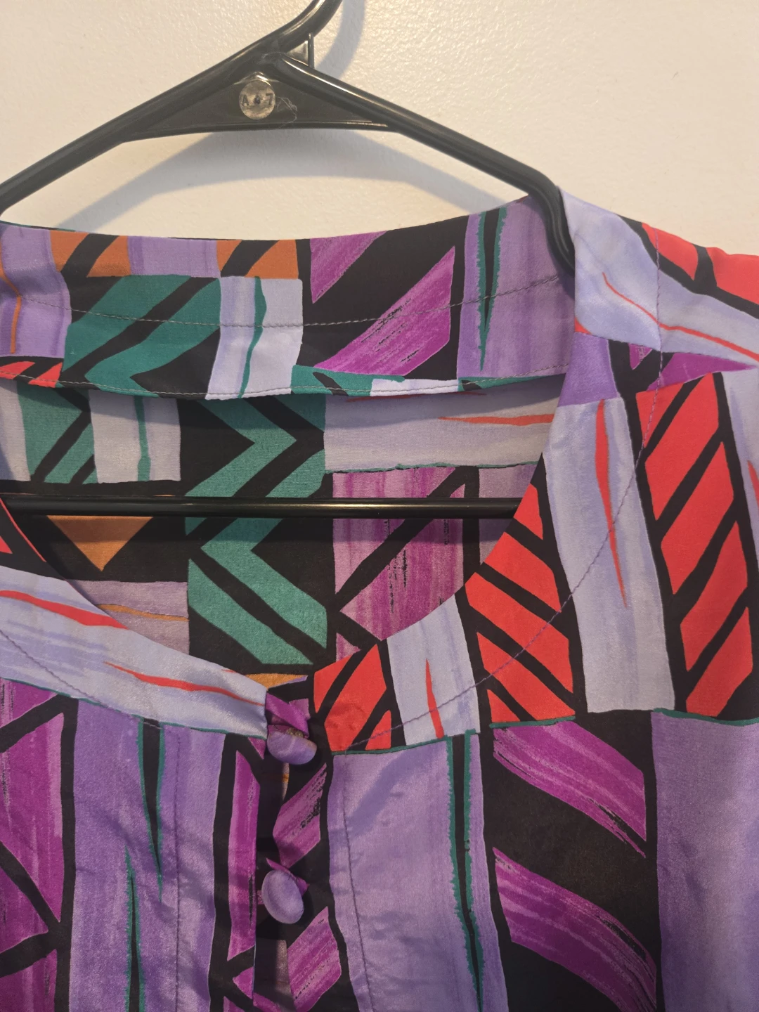 Funky Vintage Button-Up Blouse 💜 - photo 3