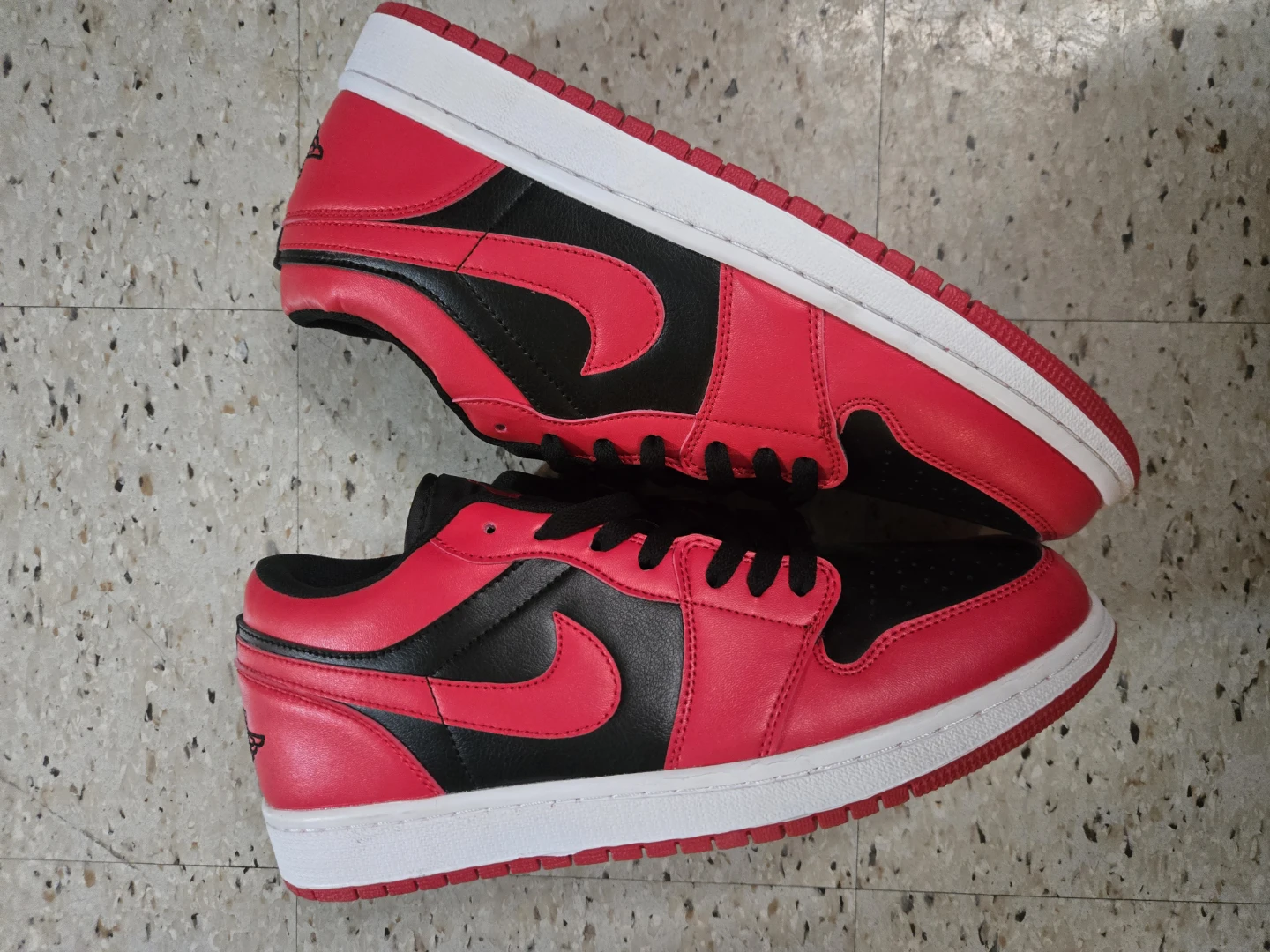 Nike Air Jordan 1 Low Red Black Sneakers - photo 5