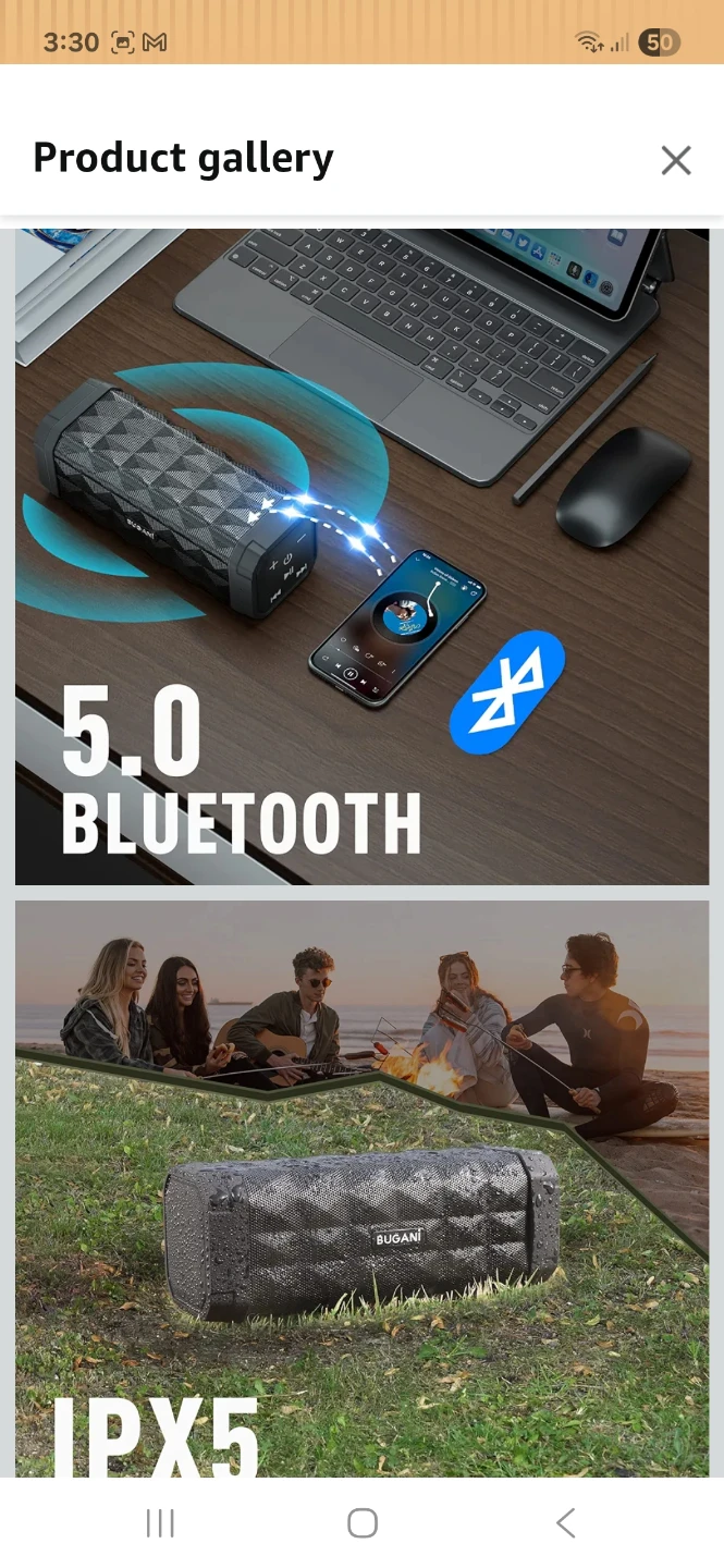 New BUGANI Bluetooth Speaker M99 Speaker Bluetooth Wireless - photo 4