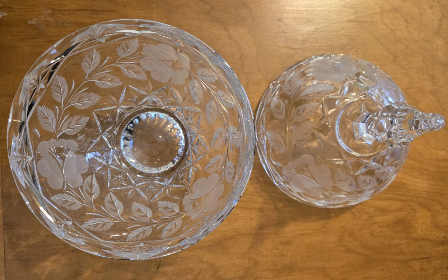 Crystal Glass Candy Dish with Lid - photo 2