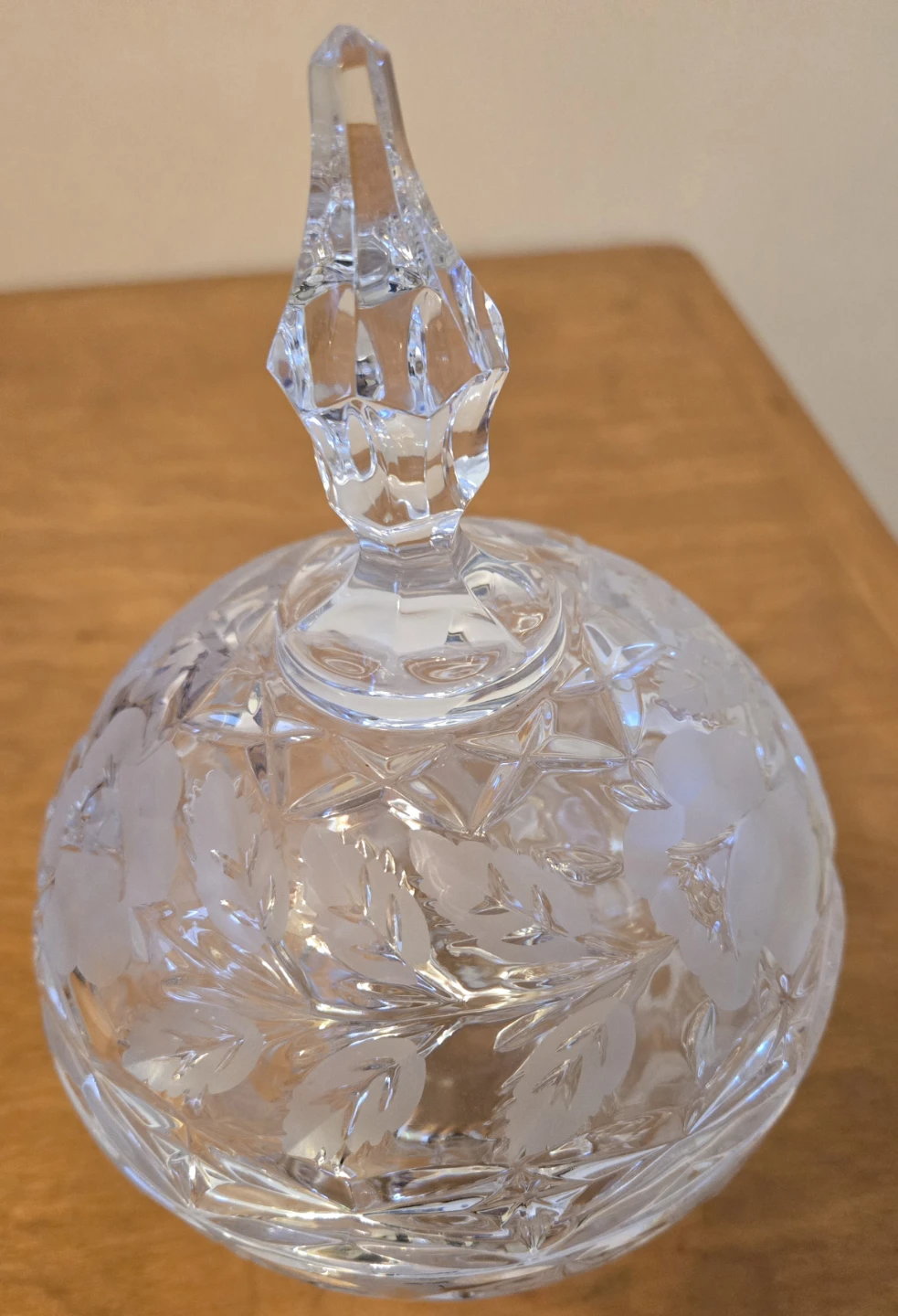 Crystal Glass Candy Dish with Lid - photo 3