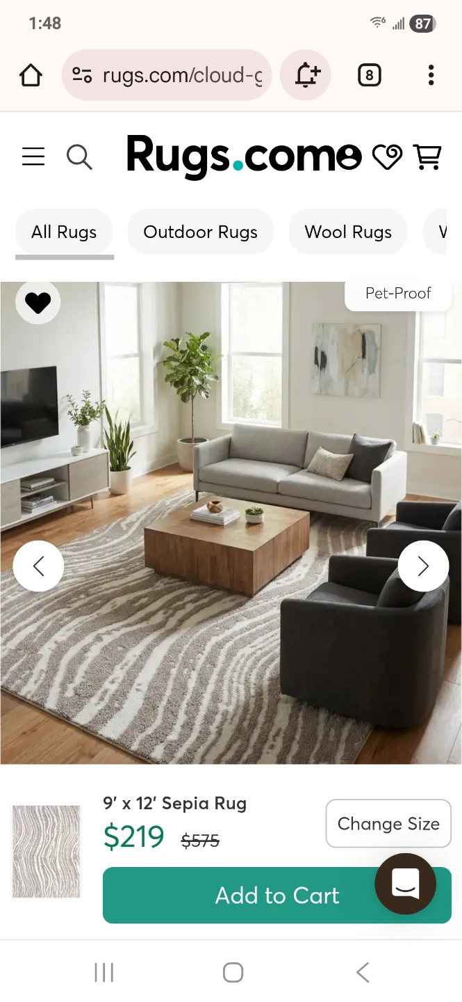 Sepia Rug 9' x 12'