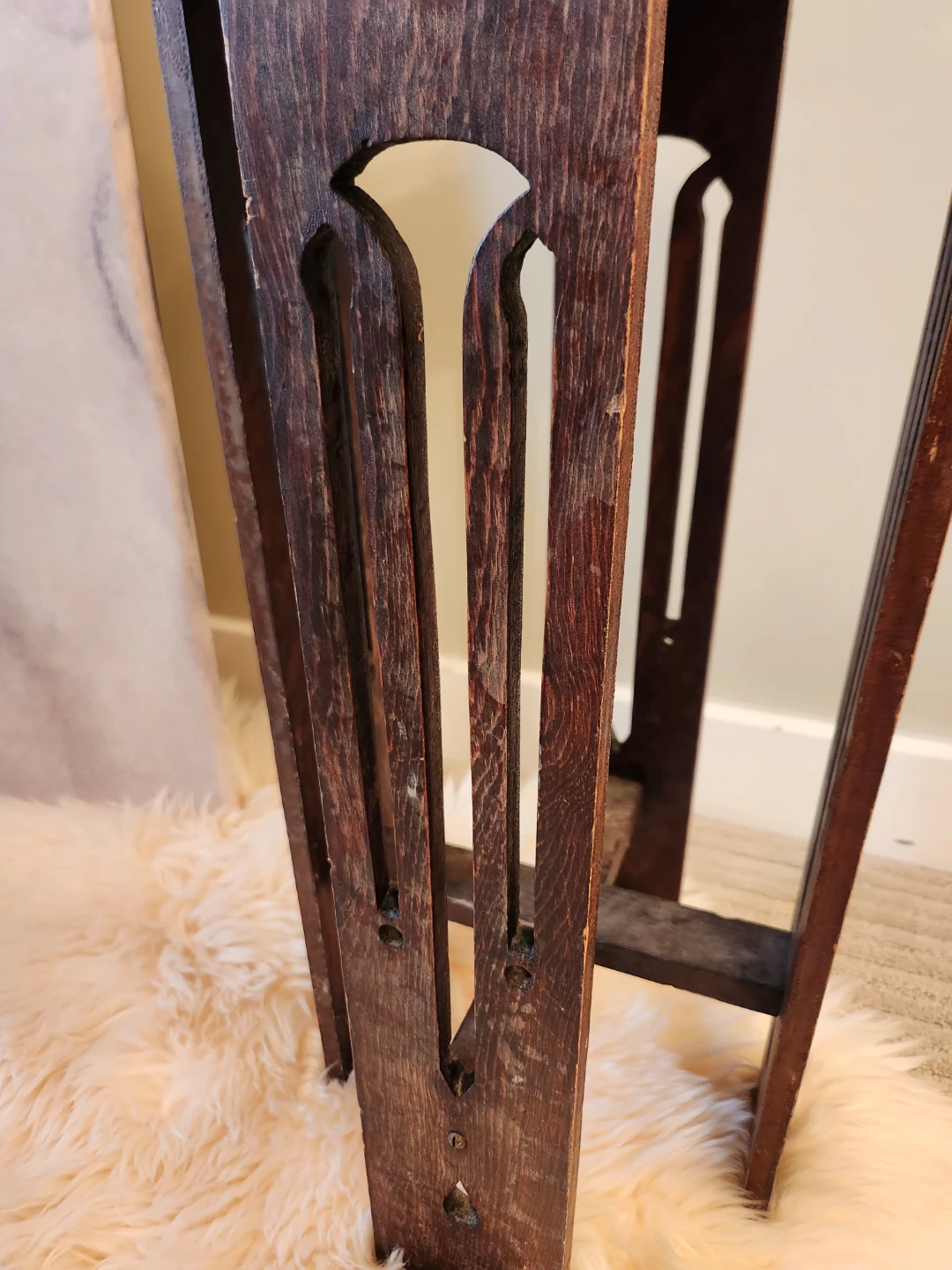 ART DECO Wooden Stand BEAUTIFUL CRAFTSMANSHIP - photo 2