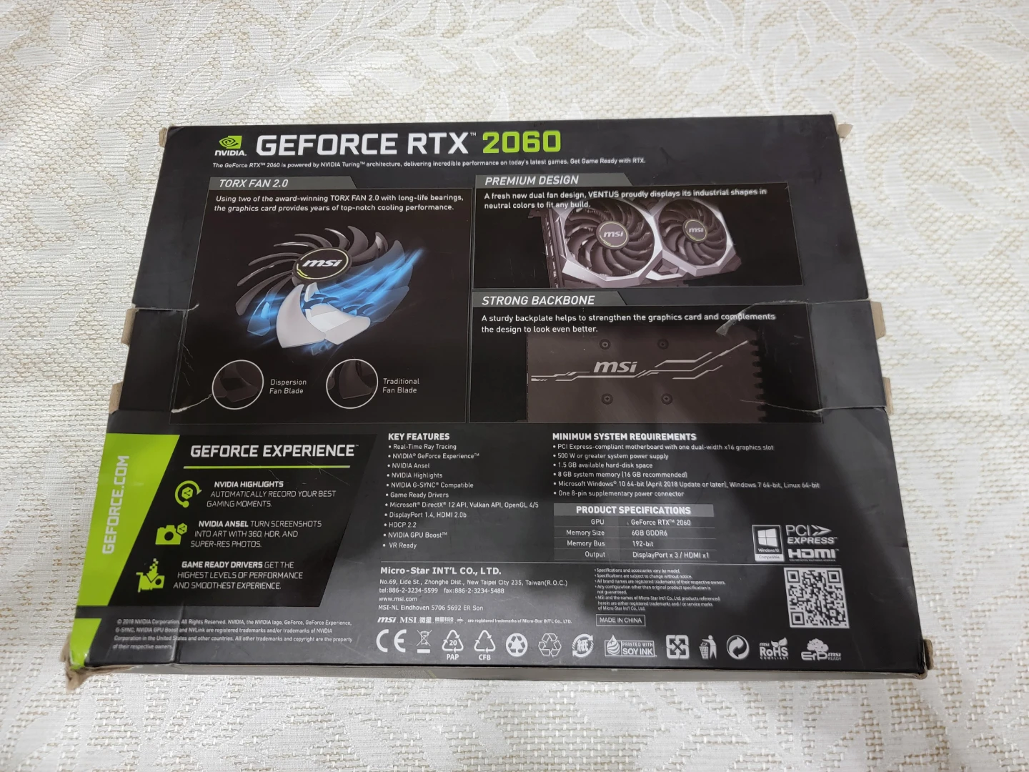 MSI GeForce RTX 2060 Ventus XS OC Edition Graphics Card - photo 5