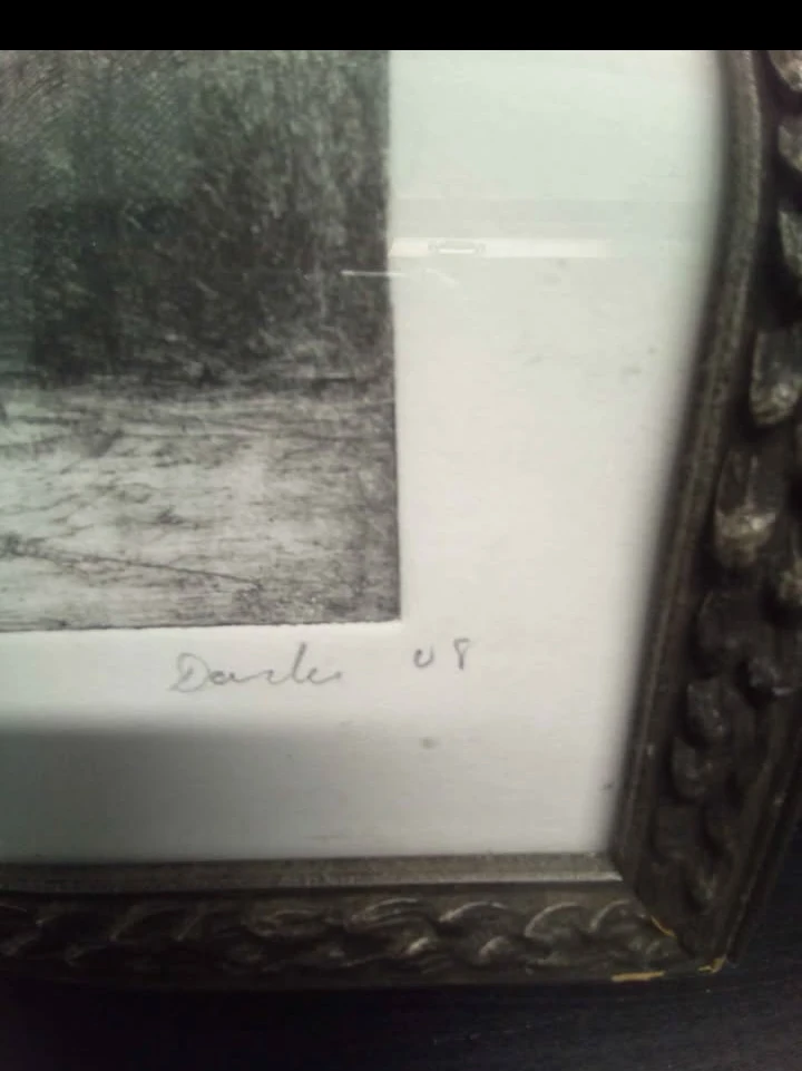 Felix Octavius Carr Darley Etching Print  - Forest Landscape - photo 3