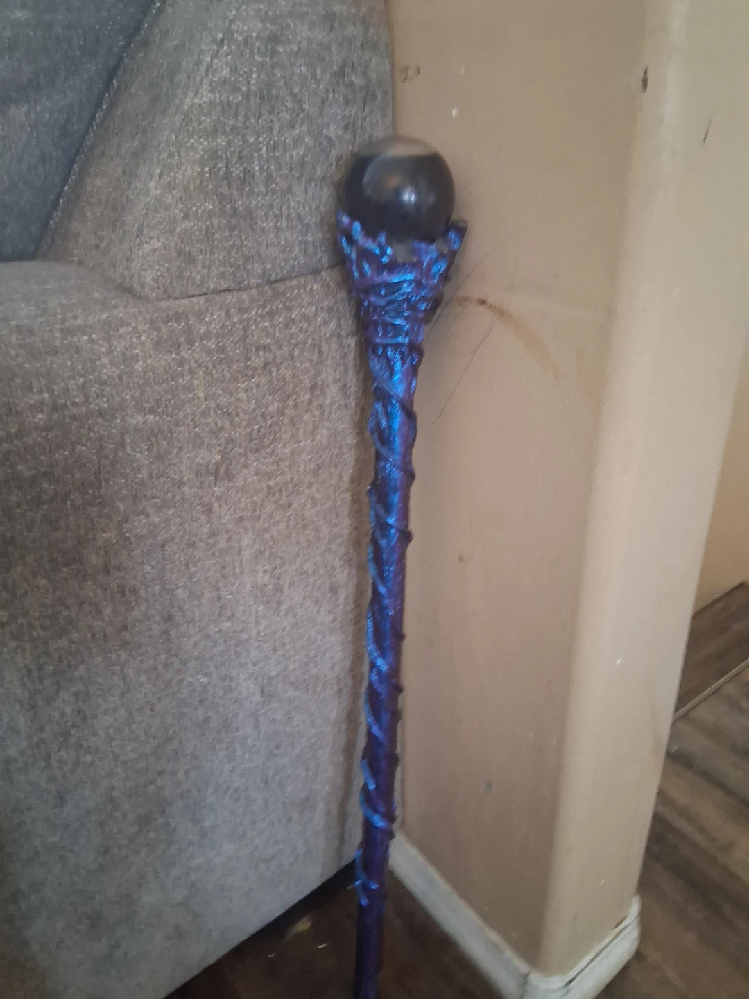 Blue Dragon Staff with Orb