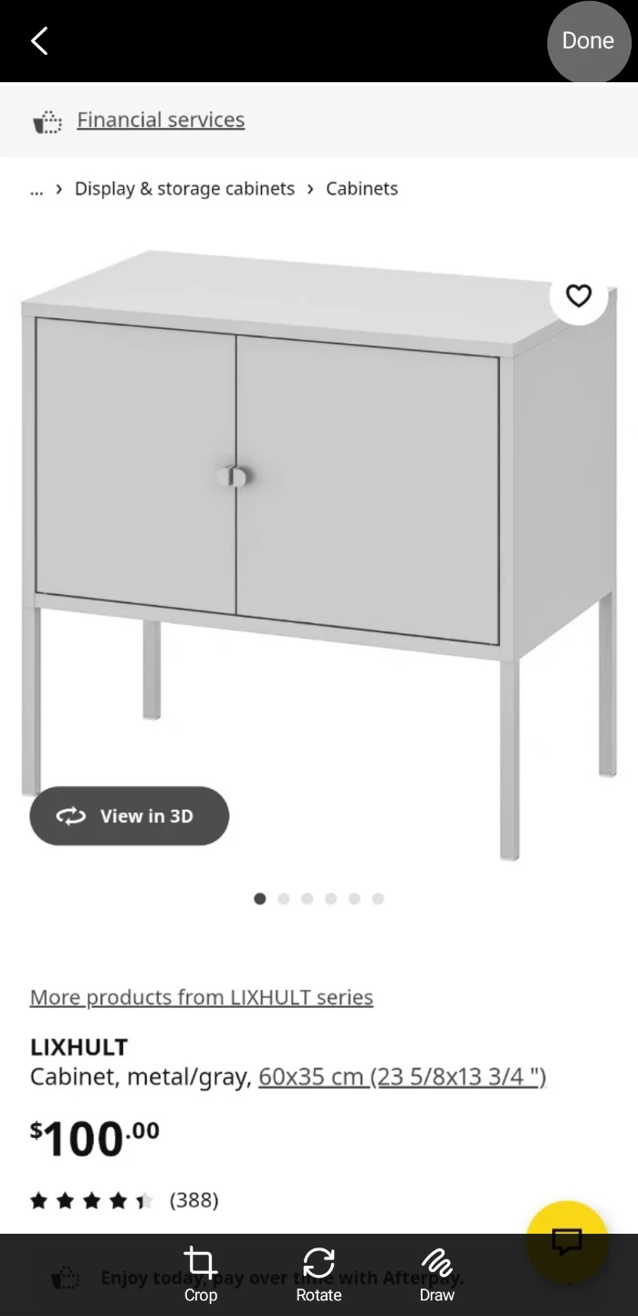 IKEA LIXHULT Cabinet  carrot