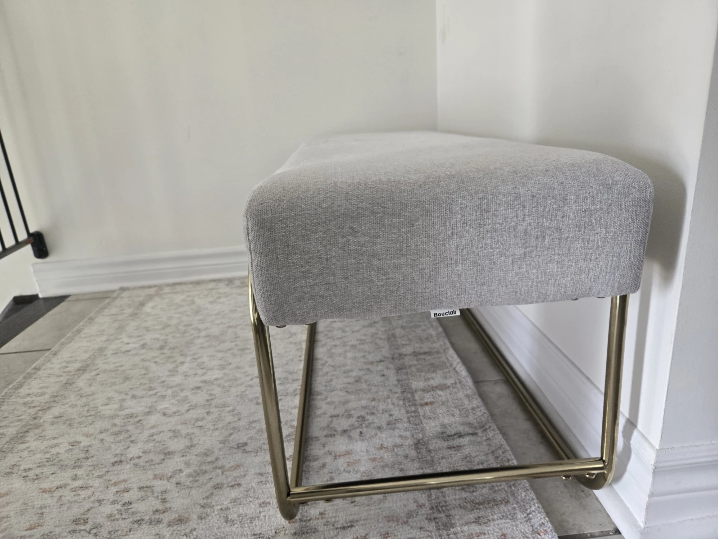 Bench with Gold Frame and Decorative Mirror - photo 5