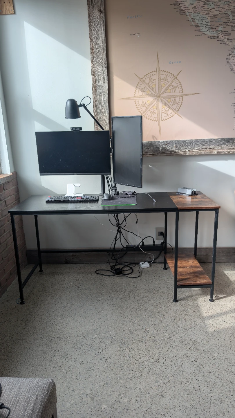 Computer Desk with Shelving