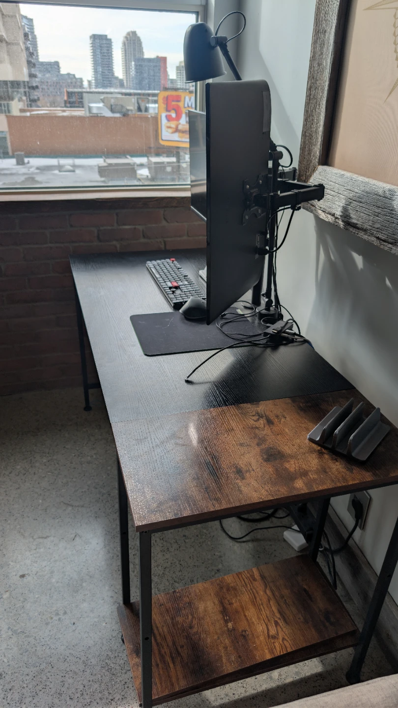Computer Desk with Shelving - photo 2